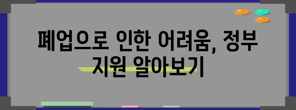 폐업 신고와 실업급여 신청 | 도움이 필요한 가이드