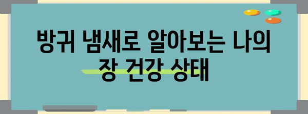 독성 방귀 | 장 건강 이상의 경고 신호 파악하기