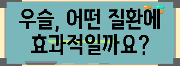 우슬 활용 건강 가이드 | 증상 분석부터 치료 안내까지