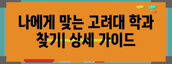 고려대학교 수능 최저학력 기준 완벽 정복 | 2024학년도 입시, 학과별 분석, 합격 전략