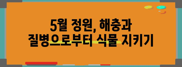 5월 정원 가이드 | 지역별 권장 작물과 키우는 법