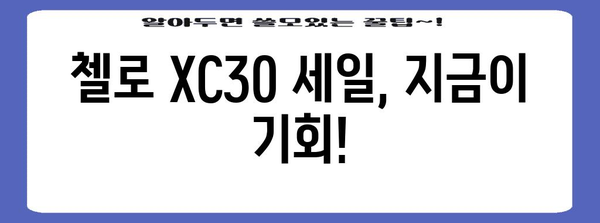 부산 전기자전거 최저가 안내 | 첼로 XC30 세일 알림