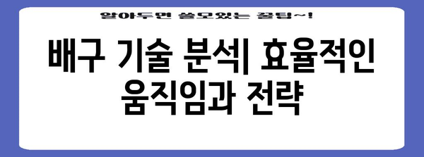 배구 과학의 이해 | 성과 향상을 위한 핵심 원리