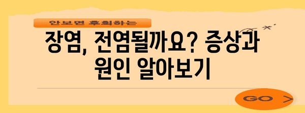 장염 전염성 여부 확인 가이드 | 원인, 치료법, 예방 조치