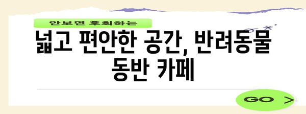 안산 반월의 대형 반려동물 동반 카페 | 애견과 함께 편안한 휴식 시간