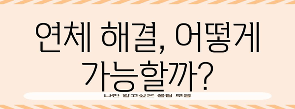 절박한 종합소득세 연체 상황 해결하기 | 압류 시효 중단 가능성과 납부 방법