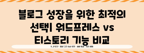 블로거를 위한 WordPress vs 티스토리 가이드 | 구글 인덱싱 비교