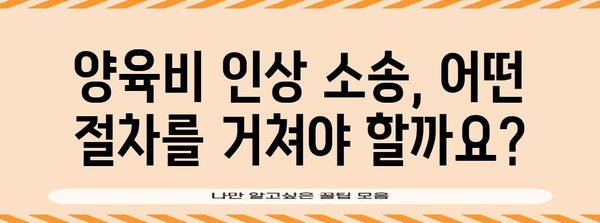 양육비 인상 가이드 | 법적 절차와 입증 방법