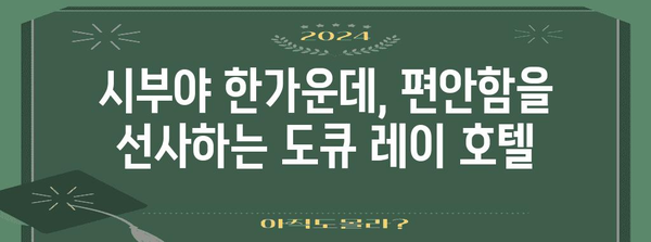 시부야 도큐 레이 호텔 | 도쿄 여행의 아늑한 거처 소개