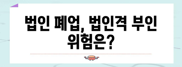 법인 폐업 후 법인격 부인 대응 전략