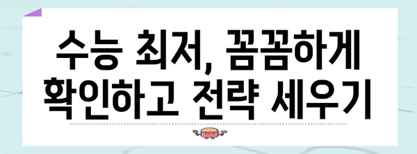 고려대학교 수능 최저학력 기준 완벽 정복 | 2024학년도 입시, 학과별 분석, 합격 전략