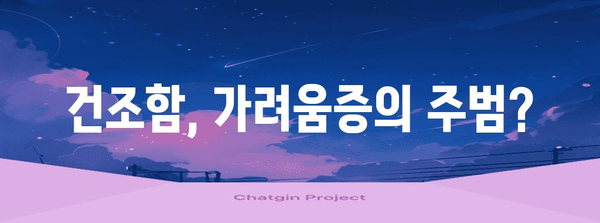 피부 가려움증의 원인 밝혀내기 | 건조증 대처법 완벽 가이드