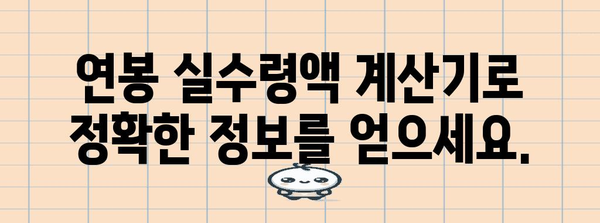 연봉 실수령액 계산기 | 4대보험, 프리랜서 모두 아우르다