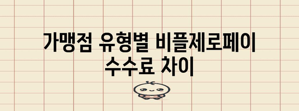 비플제로페이 수수료 안내 | 가맹점이 알아야 할 요금 가이드