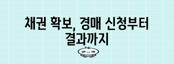 1천만원 채무 경매 신청 완벽 가이드 | 절차와 유의사항