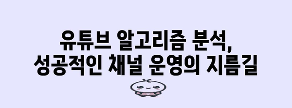 YouTube 알고리즘 분석으로 조회수 폭발시키기