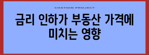 시장 활성화 위한 금리 인하, 부동산 투자 전망