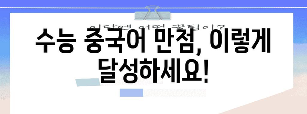 수능 중국어 만점을 위한 완벽 학습 전략 | 수능, 중국어, 학습, 공부법, 고득점, 대비