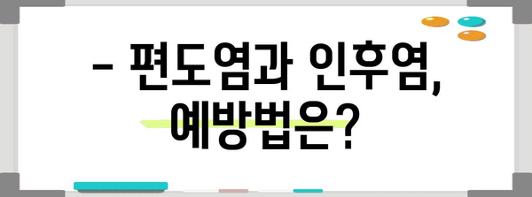 편도염과 인후염 알아보기 | 구별, 증상, 치료법