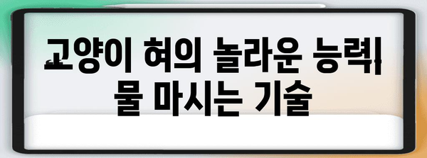 고양이 혀의 비밀 | 놀라운 기능과 과학적 설명