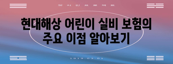 현대해상 어린이 실비 보험 총정리 | 이점, 가입 안내