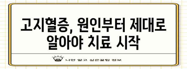 고지혈증 원인 밝히고 건강한 삶으로 되돌리는 길