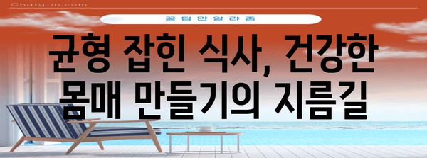 균형 잡힌 식단으로 건강한 몸매 만들기