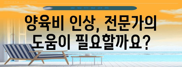 양육비 인상 가이드 | 법적 절차와 입증 방법