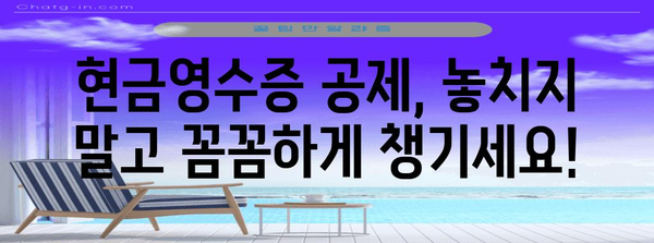 연말정산 현금영수증 공제, 꼼꼼하게 계산해보세요! | 소득공제, 최대 혜택, 계산 방법