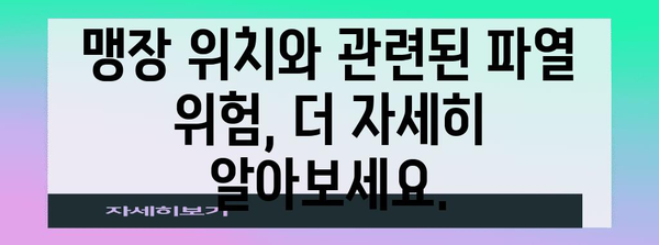 맹장 파열 위험에 영향 미치는 맹장 위치