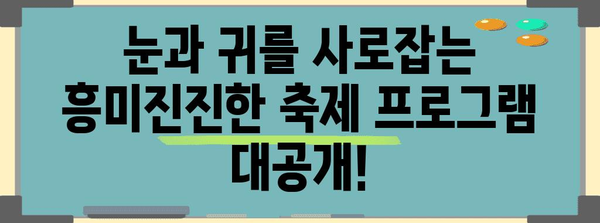 성균관대 가을축제 명쾌한 가이드 | 2024년 축제 일정, 볼거리