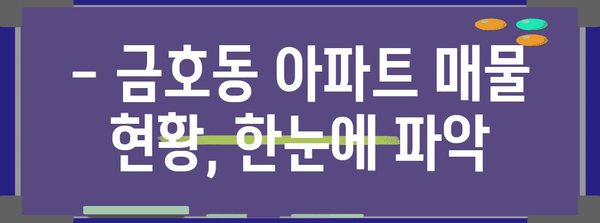 금호동 아파트 시세 정보 | 실거래가, 매물 현황, 한눈에 확인