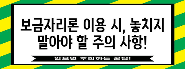 보금자리론 활용법 | 주의 사항과 최대 효과 내는 방법