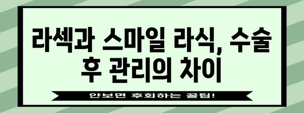 라섹 vs. 스마일 라식 | 선택을 위한 차이점 분석