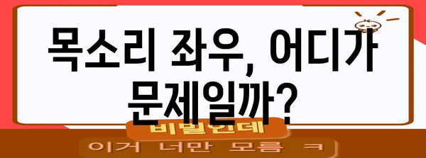 목부음 좌우 구별 | 뜻과 의미 해석