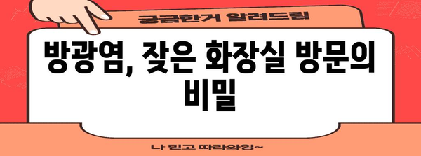 방광염 증상 찾기 | 조기 진단을 위한 원인, 증상, 치료법