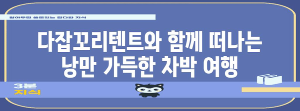 다잡꼬리텐트와 미니멀 캠핑 | 편안한 차박 캠핑을 위한 필수품