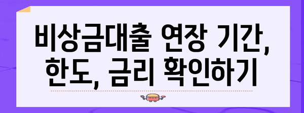비상금대출 연장 및 신청 방법 | 카카오뱅크 가이드