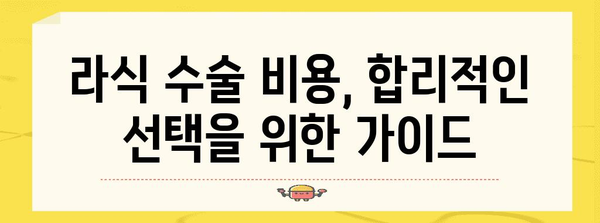 라식 수술 비용 최적화 | 의료 시설 비교를 통한 현명한 선택