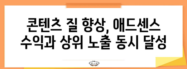 애드센스 수익 최적화 | 상위 노출을 위한 유효 전략