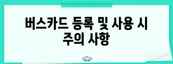 삼성페이 버스카드 완벽 등록 가이드, 팁과 주의 사항