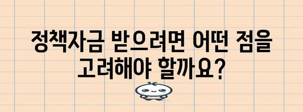 정부 정책자금 신청하기 | 시기, 고려 사항, 성공 확률