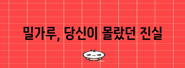 밀가루의 어두운 과거 | 임산부 건강 위협