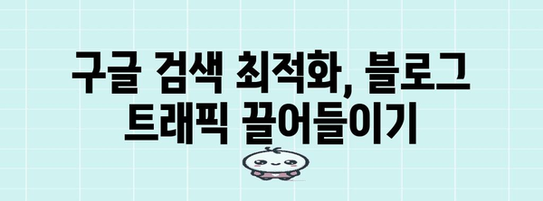 드라마틱한 트래픽 증가를 위한 네이버 블로그에 구글 검색 등록 방법