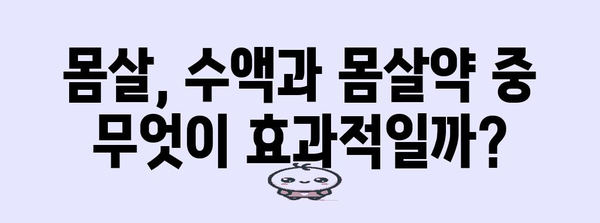 몸살 대처 | 수액 vs 몸살약, 최고의 선택법