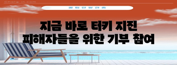 터키지진 기부 안내서 | 지원방법, 비영리 단체 및 기부처