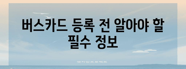 삼성페이 버스카드 완벽 등록 가이드, 팁과 주의 사항