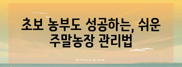 시민 주말농장 성공기 | 나만의 텃밭을 키우는 법