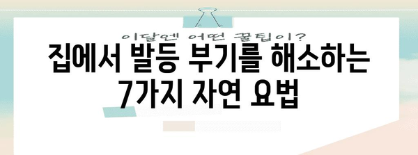 하체 발등 부음 잡는 도움이 되는 7가지 가정 요법