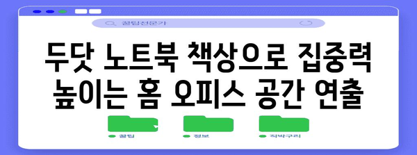 두닷 노트북 책상 | 홈 오피스 최적화 가이드